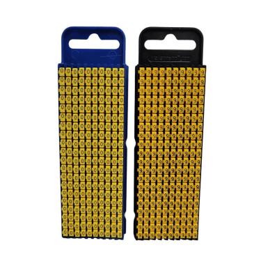 Imagem de Anilha WIC2 2,8-3,8MM com Números 200 Peças Amarelo Hellermanntyton Cod. 561-02664