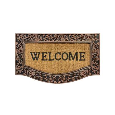 Imagem de Tapete Fibra de Coco Welcome Kapazi Marrom