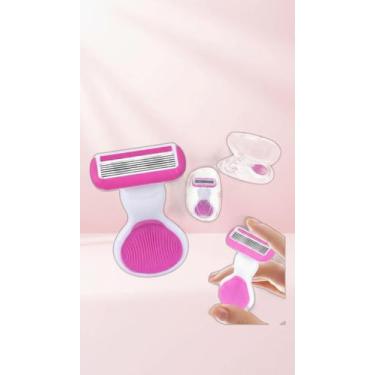 Imagem de Aparelho de Depilação 5 Lâminas Portátil Rosa - Congratulations Store