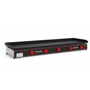Imagem de Chapa Lanche Bifeteira Profissional a Gás CBG 1500 Compact Área Útil 1500 X 450mm Cinza Bivolt Metalcubas