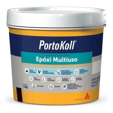 Imagem de Rejunte Especial Piscinas Epoxi Portokoll Premium Branco - Congratulat