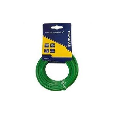 Imagem de Fio Nylon Quadrado Brasfort 2,4mmx10m 9004 Para Roçadeira Cortador De 