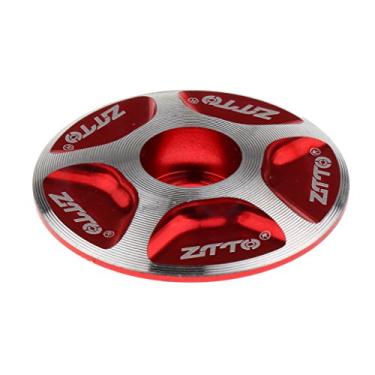 Imagem de Dovewill Tampa para cabeça de fone de ouvido, liga de alumínio MTB Mountain Road acessórios de haste - vermelha