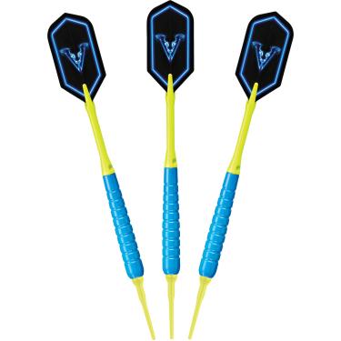 Imagem de Viper V Glo dardos de ponta macia, azul/amarelo, 18 gramas