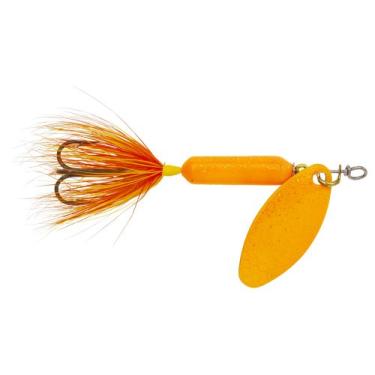 Imagem de Yakima Bait Isca giratória Wordens Original Rooster Tail, laranja com glitter, 14 g
