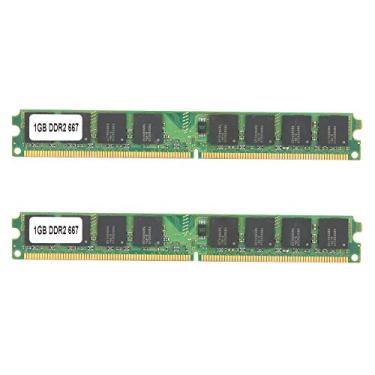 Imagem de 2 peças DDR2 1GB 667Mhz 240 pinos PC25300 1,8V dupla face 16partículas computador desktop módulo de memória, para