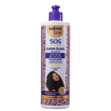 Imagem de Ativador De Cachos Super Óleos Nutritivo Sos Cachos Salon Line 500Ml