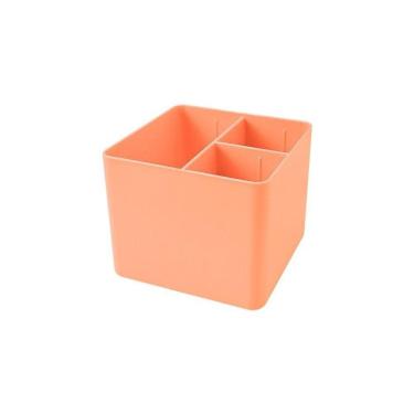 Imagem de Porta Canetas Triplo Serena Dello - Papaya