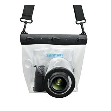 Imagem de Zonman Transparent Clear Dslr SLR Camera Waterproof Underwater Housing Case Pouch Dry Bag for Canon Nikon Sony (Transparent)