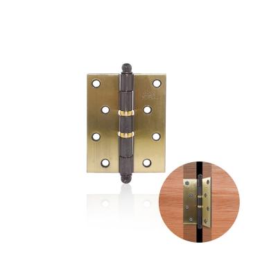 Imagem de Dobradiça Aço Antique com Anéis 4" x 3" para Portas de Abrir a Unidade