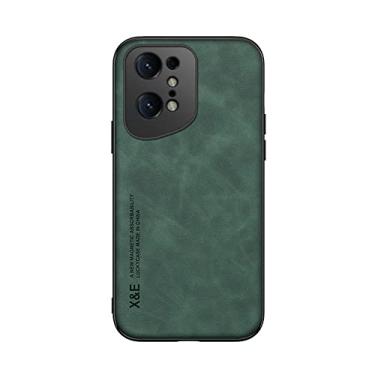 Imagem de Kepuch Silklike Capa para Oppo Find X5 Pro - Case Placa de Metal Embutida para Oppo Find X5 Pro - Verde
