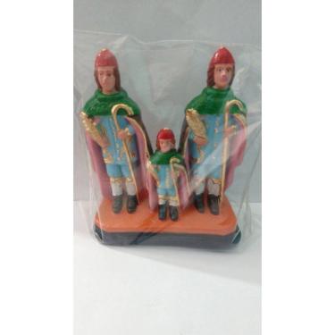 Imagem de Imagem Cosme Damiao e Doum Escultura Gesso Estatua 10 Cm