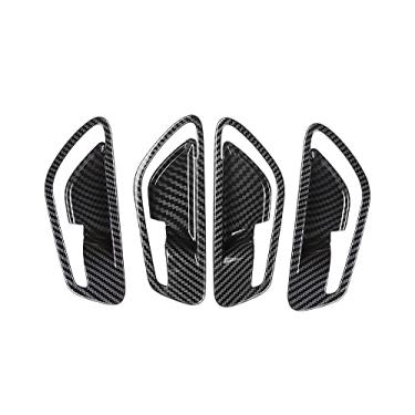 Imagem de Acessórios interiores de carro Tampa de maçaneta compatível com Santa Cruz 2022 2023, protetor de guarnições de carro guarnição de moldura de decoração interna (maçaneta de porta)