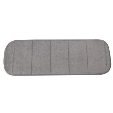 Imagem de Esponja de memória almofada de cotovelo absorvente de suor antiderrapante teclado almofada de espuma confortável para mesa de computador de mesa de escritório, cinza, 20x60 cm