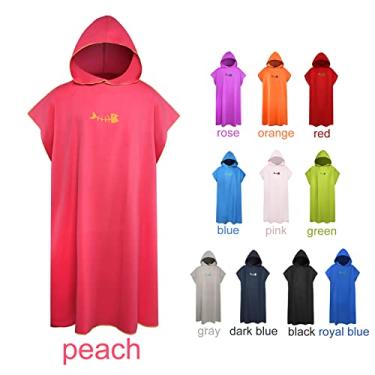 Imagem de Tingpai Poncho de surf toalha de banho com capuz cobertor de p ia de microfib toalha de banho toalha de banho poncho de p ia pa adultos