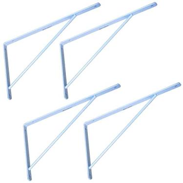 Imagem de Cantoneira Reforçada Soldada Branca 40 Cm Kit Com 4 Unidades