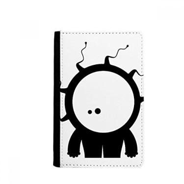 Imagem de Bolsa para cartão capa carteira com porta-cartões e porta-passaporte e monstro alienígena do universo, Multicolor