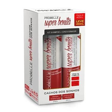 Imagem de NAZCA Kit Shampoo + Condicionador Probelle Super Bonita Cacho Dos Sonhos 450Ml