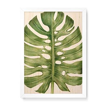 Imagem de Arte Maníacos Quadro Decorativo em Madeira Costela de Adão Central - 23x16,25cm (Moldura caixa em laca branca)