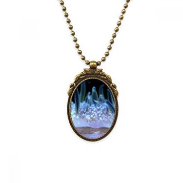 Imagem de DIYthinker Colar de água-viva azul oceano, ciência, natureza, antiguidade, colar com pingente de contas vintage