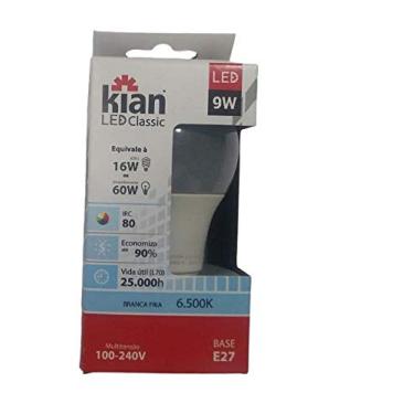 Imagem de Kit 10 Lâmpada Bulbo Led 12w Branco Frio 6500k Bivolt Kian