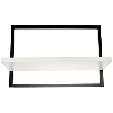 Imagem de Prateleira Quadro Retangular Horizontal 40x28 Base Branca