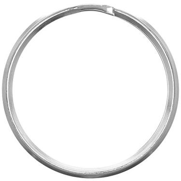 Imagem de Anéis de chave Paracord Planet Split – Aço com acabamento em níquel – Variedade de tamanhos e pacotes – Chaveiro com etiquetas de joias DIY