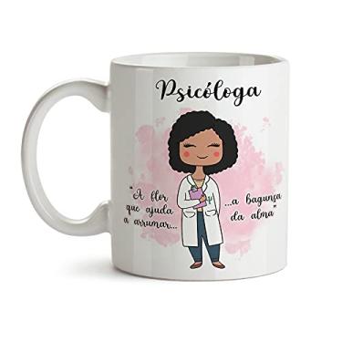 Imagem de Caneca Psicóloga Feminina Branca