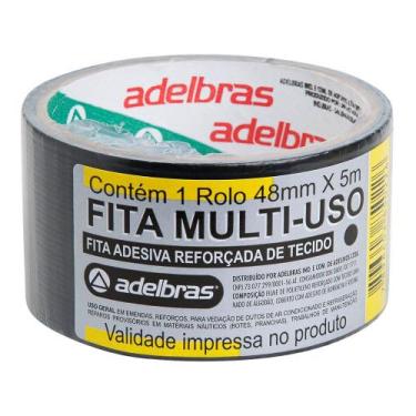 Imagem de Fita Silver Tape Adelbras 48mmx05m Preta - 3M