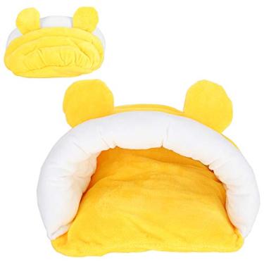 Imagem de 03 Cama para hamster, quente, para inverno, pequenos animais de estimação, cama de algodão espesso, pequenos animais de estimação, fofos, ninho para dormir, casa para hamster, açúcar, esquilo (G)
