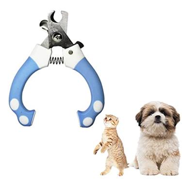 Imagem de Alicate para Cortar unha Cães e Gatos com Mola Inox (Azul)