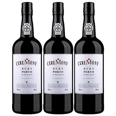 Imagem de Kit 3x Vinho Tinto Português do Porto Ceremony Ruby 750ml