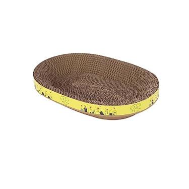 Imagem de Gralara Placa para arranhar para gatos Almofada para arranhar para gatos Proteção para móveis Moagem Garra Tigela em forma de arranhador para gatos para, xl
