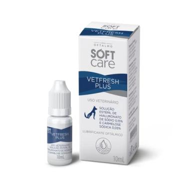 Imagem de Vetfresh Plus Lubrificante Oftálmico Soft Care 10mL - Para conforto ocular de cães e gatos - pets idosos - Olhos mais expostos - Colírio - Ação Prolongada