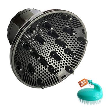 Imagem de Difusor de cabelo, acessório difusor de secador de cabelo para cabelos cacheados e ondulados naturais, difusor profissional de secador de cabelo, ajustável de 3,5 cm a 6,5 cm