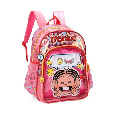 Imagem de Mochila Escolar Infantil de Costas Turma da Monica