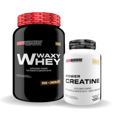 Imagem de Kit Waxy Whey 900g + Power Creatina 100g - Bodybuilders (Chocolate)