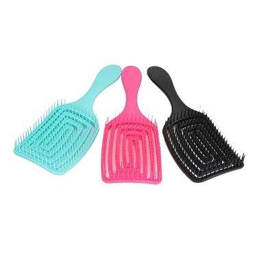 Imagem de Escova de cabelo ventilada curvada, escova de cabelo ventilada, dentes arredondados para todos os tipos de cabelo para uso em salão de beleza
