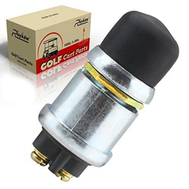 Imagem de Roykaw Botão Universal de Buzina para Carrinho de Golfe, Interruptor Momentâneo à Prova d'Água, Compatível com EZGO, Club Car, Yamaha - 12V/15A, Prata