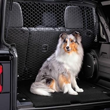 Imagem de Mopar Divisória para Animais de Estimação Jeep Wrangler JL Preta com Laços Elásticos e Ganchos
