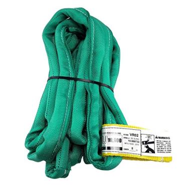 Imagem de Tiras verdes feitas nos EUA VR2 X '10 cm - 76 cm de comprimento na lista, tampas duplas de poliuretano redondo sem fim com tampa dupla, 2,4 kg vertical, 2,4 kg de gargantilha, 2,4 kg cesta (poliéster dos EUA), 8 FT, Green