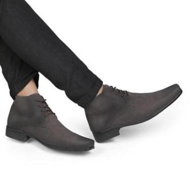 Imagem de Bota Social Casual Masculino Bico Quadrado Oxford 1090-Masculino