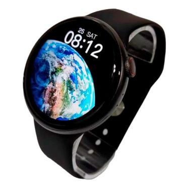 Imagem de Relógio Inteligente Smartwatch Redondo Tela Grande Melhor Carregador P