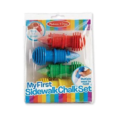 Imagem de Melissa & Doug My First Sidewalk Chalk Set With Holders - 4 Chalk Sticks and 4 Holders