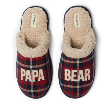 Imagem de Dearfoams Presente de Natal masculino para pai, avô, pijama combinando para a família, papai urso, Pavão, 7-8