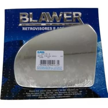 Imagem de Blawer Lente de Espelho Retrovisor Esquerdo - Ajuste Especfico para Fiesta (2003 em diante) e Ka (2008 em diante) - 21 cm x 11 cm - Prata