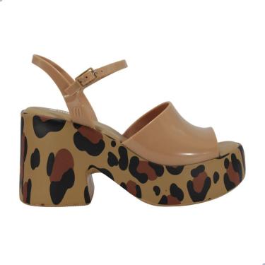 Imagem de Sandália Melissa Lina Adulto Bege/Preto