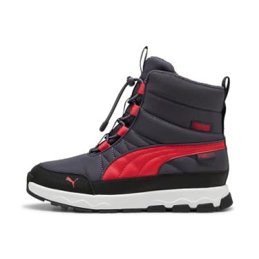 Imagem de PUMA Bota unissex infantil Evolve para neve, Galactic Gray-tart Cherry-puma Black, 20