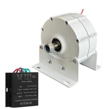 Imagem de 48v,AISINILALAO 8000W-12000W Low RPM Alternador de ímã permanente, 110V/ 220V3 Fase Gerador elétrico sem engrenagem Uso de energia livre AC Alternador para turbina eólica de água