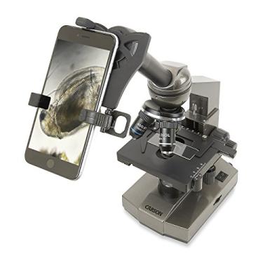 Imagem de Microscópio Carson Biológico 100X-1000X com platina mecânica e adaptador para SmartPhone